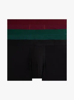 Tommy Hilfiger miesten bokserit 3 PACK TRUNK LUXORY MODAL COTTON, viininpunainen