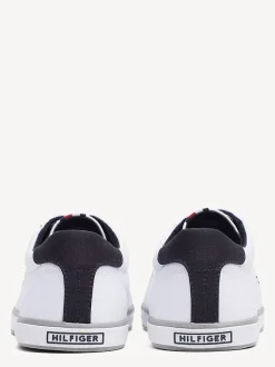 Tommy Hilfiger Miesten Canvastennarit H2285ARLOW 1D Valkoinen