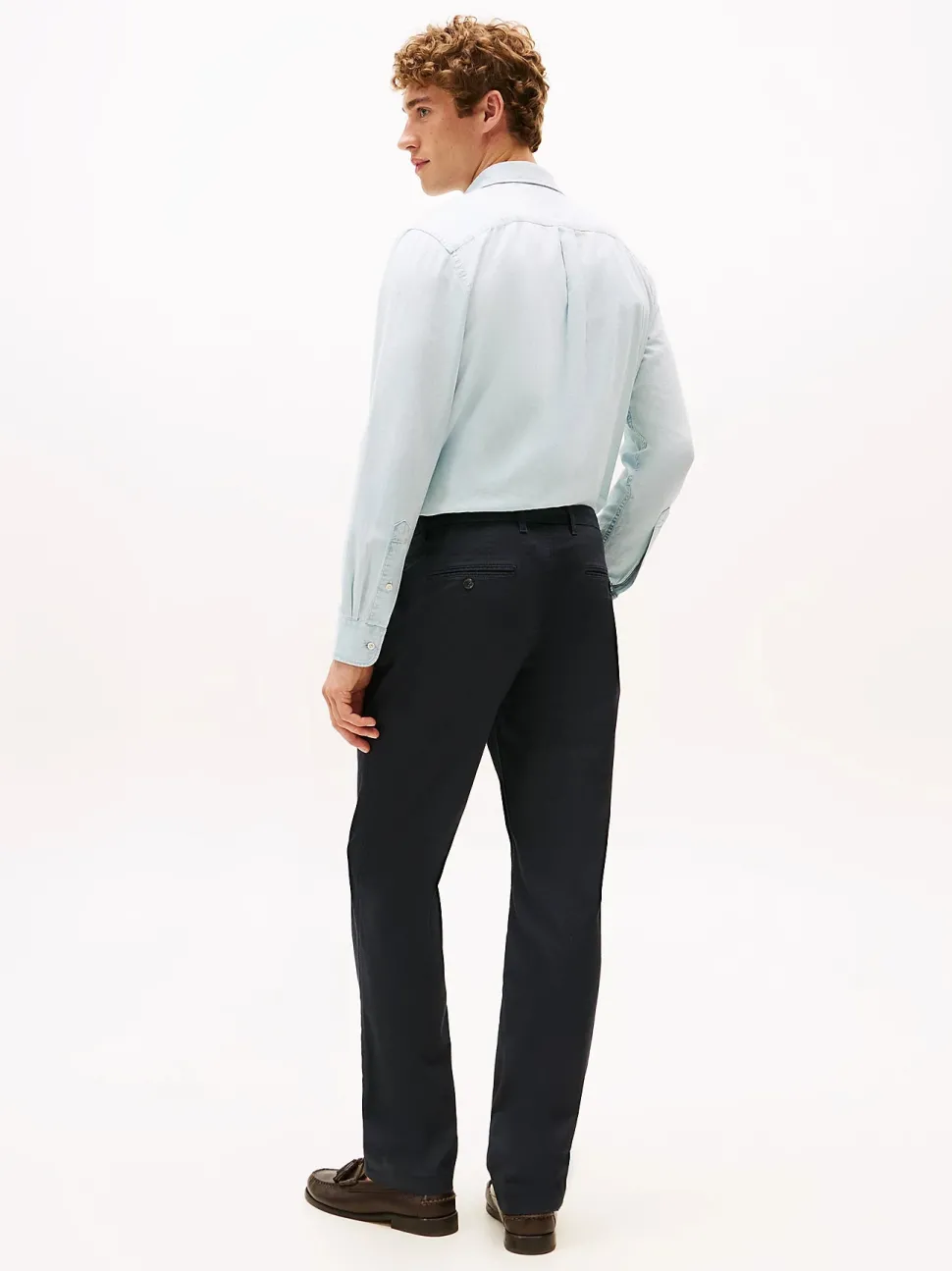 Tommy Hilfiger miesten chinot, DENTON PRINTED STRUCTURE CHINO Tummansininen