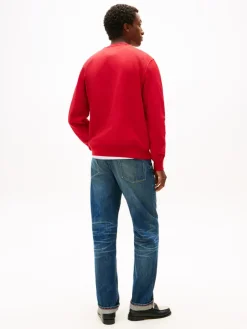 Tommy Hilfiger miesten collegepaita Tommy Ebro Flag Sweatshirt, punainen