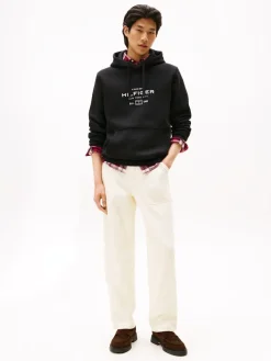 Tommy Hilfiger miesten huppari, OVAL GRAPHIC HOODIE Musta