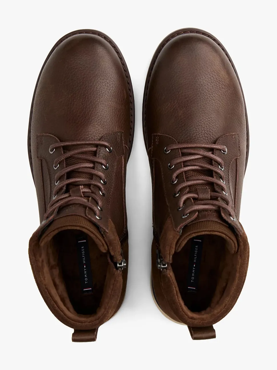 Tommy Hilfiger miesten kengät, CORPORATE W LEATHER LACE BOOT Tummanruskea