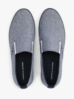 Tommy Hilfiger miesten lenkkarit, TH HI VULC LOW SLIP ON Sininen Kuosi