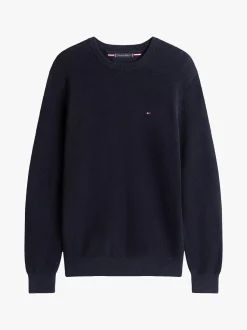 Tommy Hilfiger miesten neulepusero K ESSENTIAL STRUCTURE CREW, tummansininen