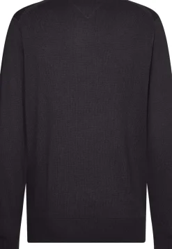 Tommy Hilfiger Miesten Neulepusero, PIMA ORG CTN CASHMERE CREW Tummanharmaa