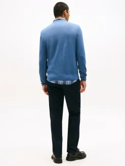 Tommy Hilfiger miesten neulepusero K ESSENTIAL STRUCTURE CREW NECK, sininen