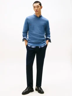 Tommy Hilfiger miesten neulepusero K ESSENTIAL STRUCTURE CREW NECK, sininen