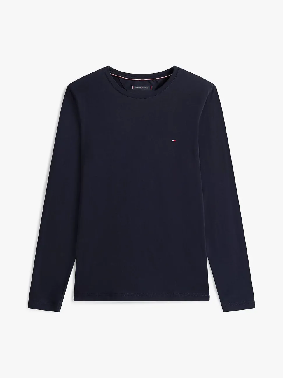 Tommy Hilfiger miesten paita, STRECH SLIM FIT LONG SLEEVE TEE Tummansininen