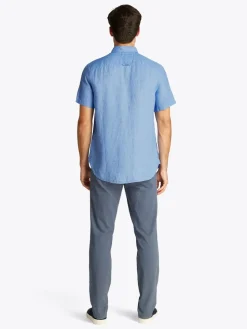 Tommy Hilfiger miesten paita, PIGMENT DYED LINEN RF SS Keskisininen