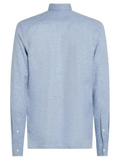 Tommy Hilfiger Miesten Paita, BRUSHED SOLID SF SHIRT Keskisininen