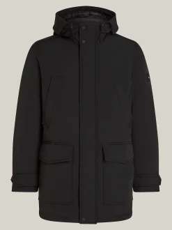 Tommy Hilfiger Miesten Parkatakki, ROCKIE NON FUR DOWN PARKA Musta