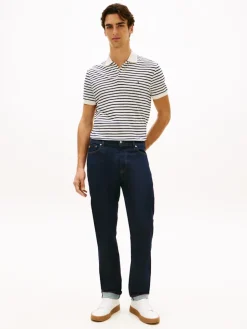 Tommy Hilfiger miesten pikeepaita Liquid Cotton Reg Seasonal Polo, raidallinen sininen