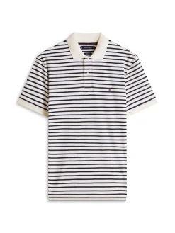 Tommy Hilfiger miesten pikeepaita Liquid Cotton Reg Seasonal Polo, raidallinen sininen