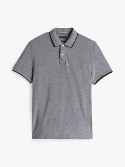 Tommy Hilfiger miesten pikeepaita, OXFORD TWO TONE TIPPED REG POLO Tummansininen