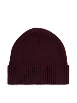 Tommy Hilfiger miesten pipo, TH FLAG PIMA COTTON BEANIE Viininpunainen