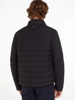 Tommy Hilfiger Miesten Syystakki, K DF CAFE RACER Musta