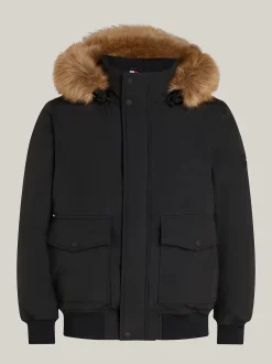 Tommy Hilfiger Miesten Takki, ROCKIE DOWN BOMBER Musta
