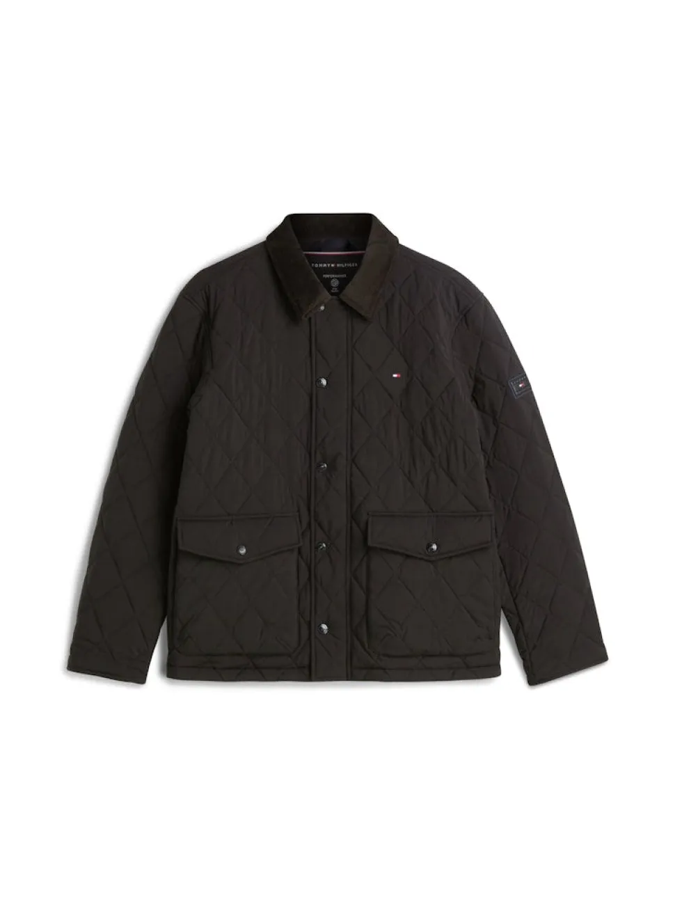 Tommy Hilfiger miesten tikkitakki Diamond Quilted Jacket, musta