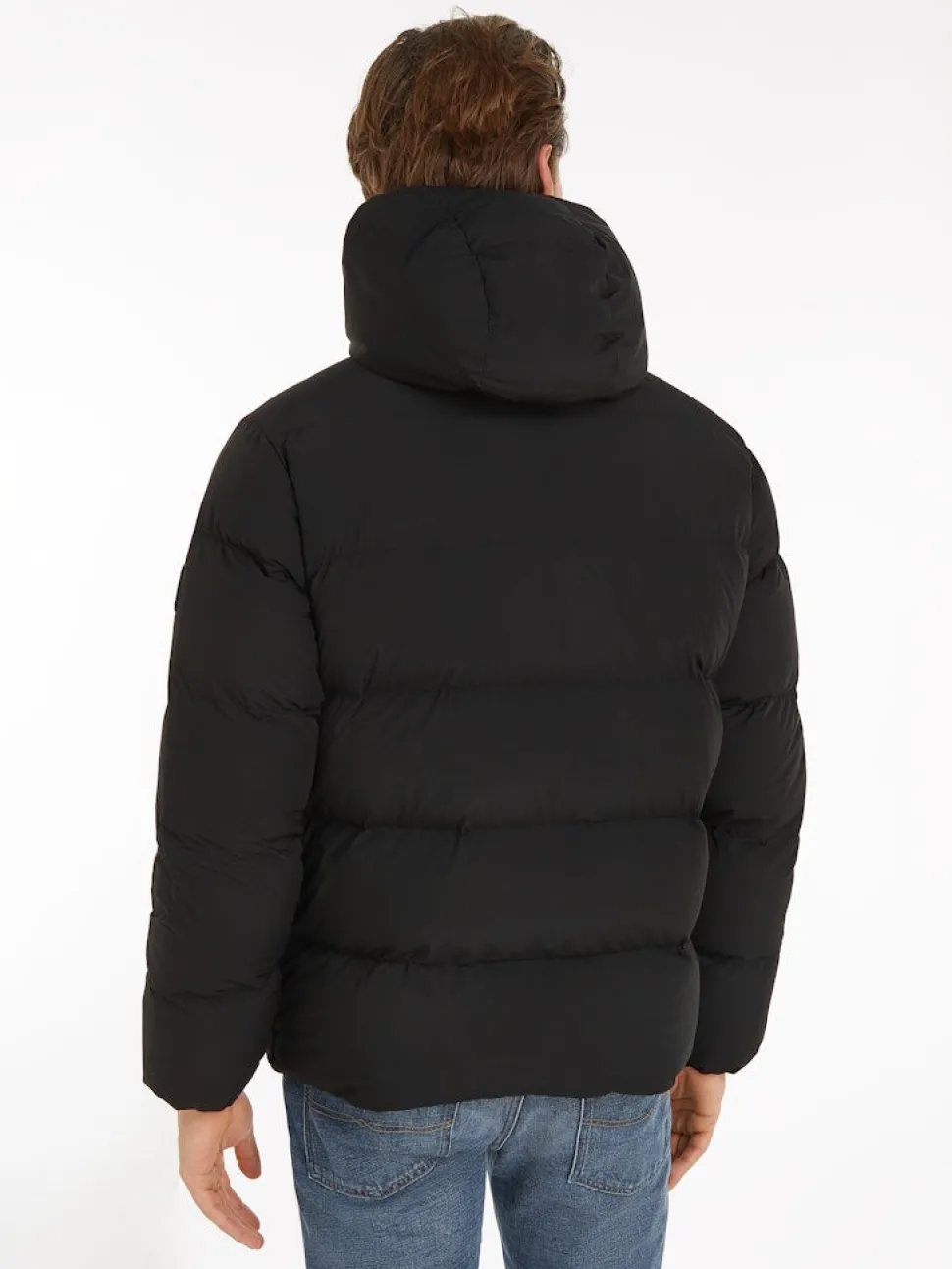 Tommy Hilfiger Miesten Untuvatakki, K DOWN HOODED PUFFER Musta
