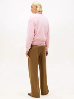 Tommy Hilfiger naisten collegepaidat TH Script Terry, vaaleanpunainen