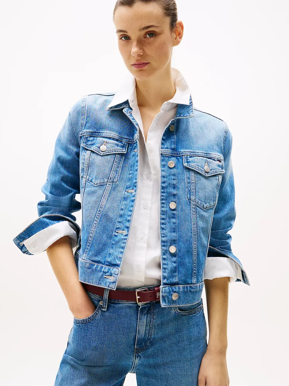Tommy Hilfiger naisten farkkutakki, DNM SLIM JACKET UMA Indigo