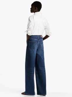 Tommy Hilfiger Naisten Farkut, WIDE LEG HW LOU Indigo