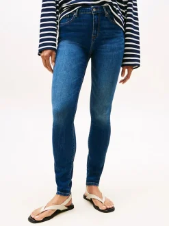 Tommy Hilfiger naisten farkut, FLO WIDE LEG JEANS Indigo