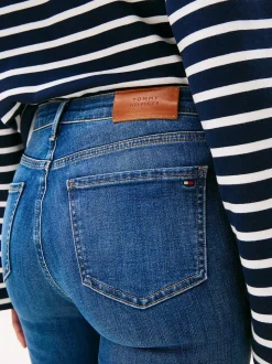 Tommy Hilfiger naisten farkut, FLO WIDE LEG JEANS Indigo