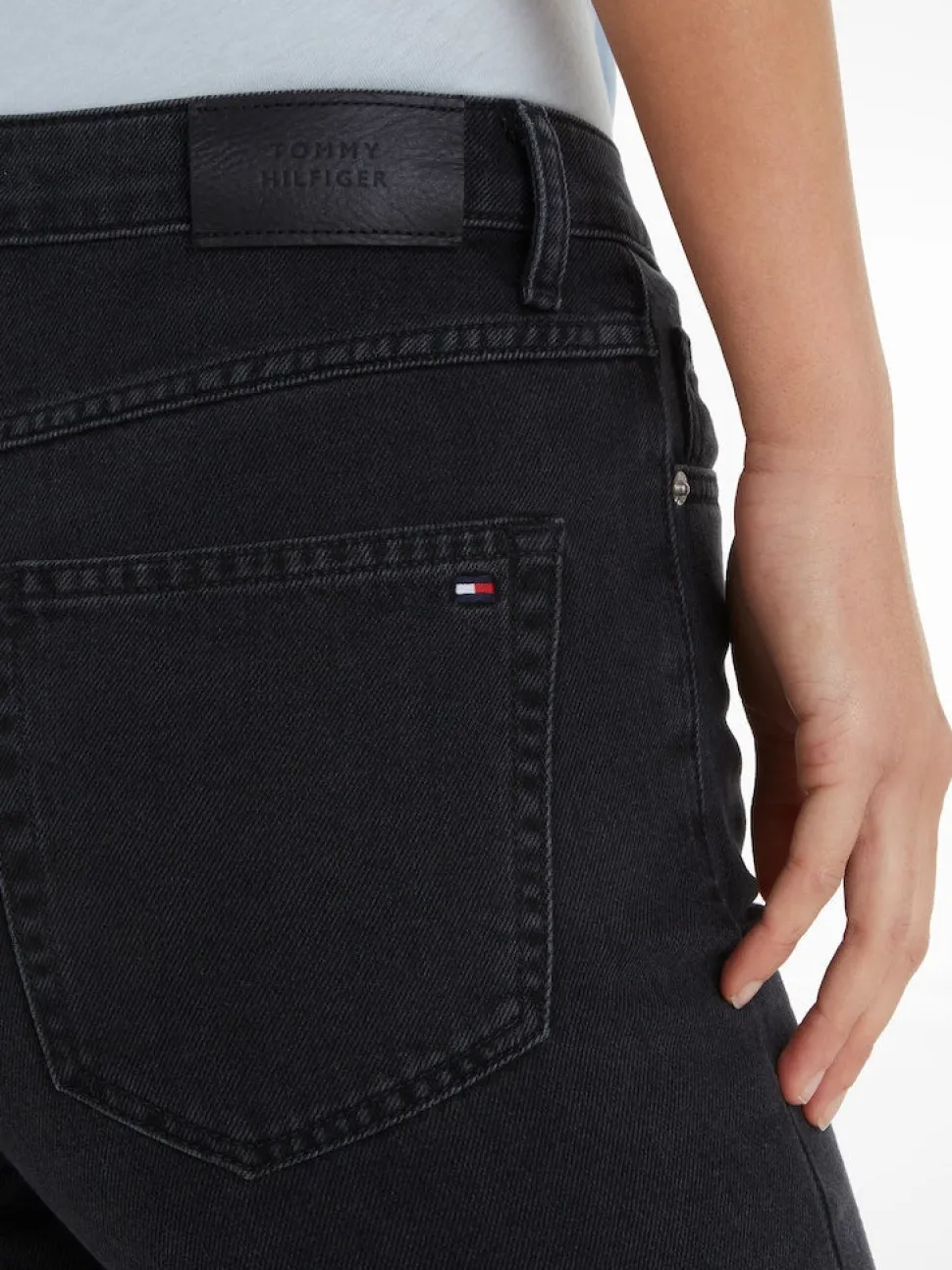 Tommy Hilfiger naisten farkut, CLASSIC STRAIGHT HW A ZIA Musta