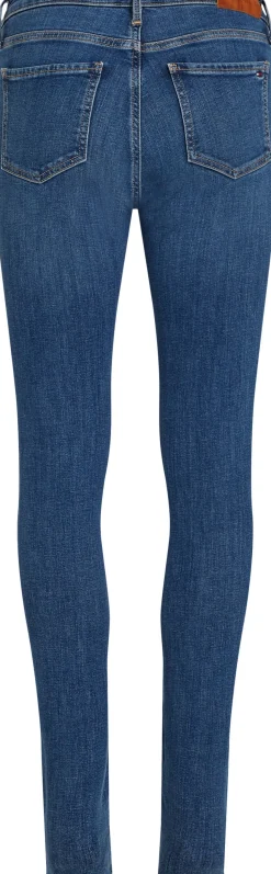 Tommy Hilfiger naisten farkut, COMO SKINNY RW MID BLUE Indigo