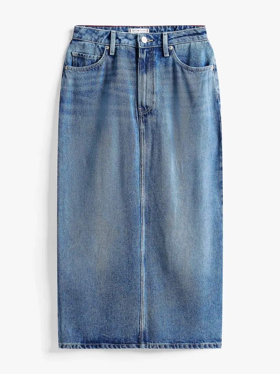 Tommy Hilfiger naisten hame, LANA MIDI HW SKIRT Indigo
