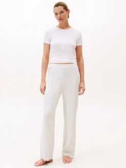 Tommy Hilfiger naisten housut, LACE PANT Vaaleanharmaa