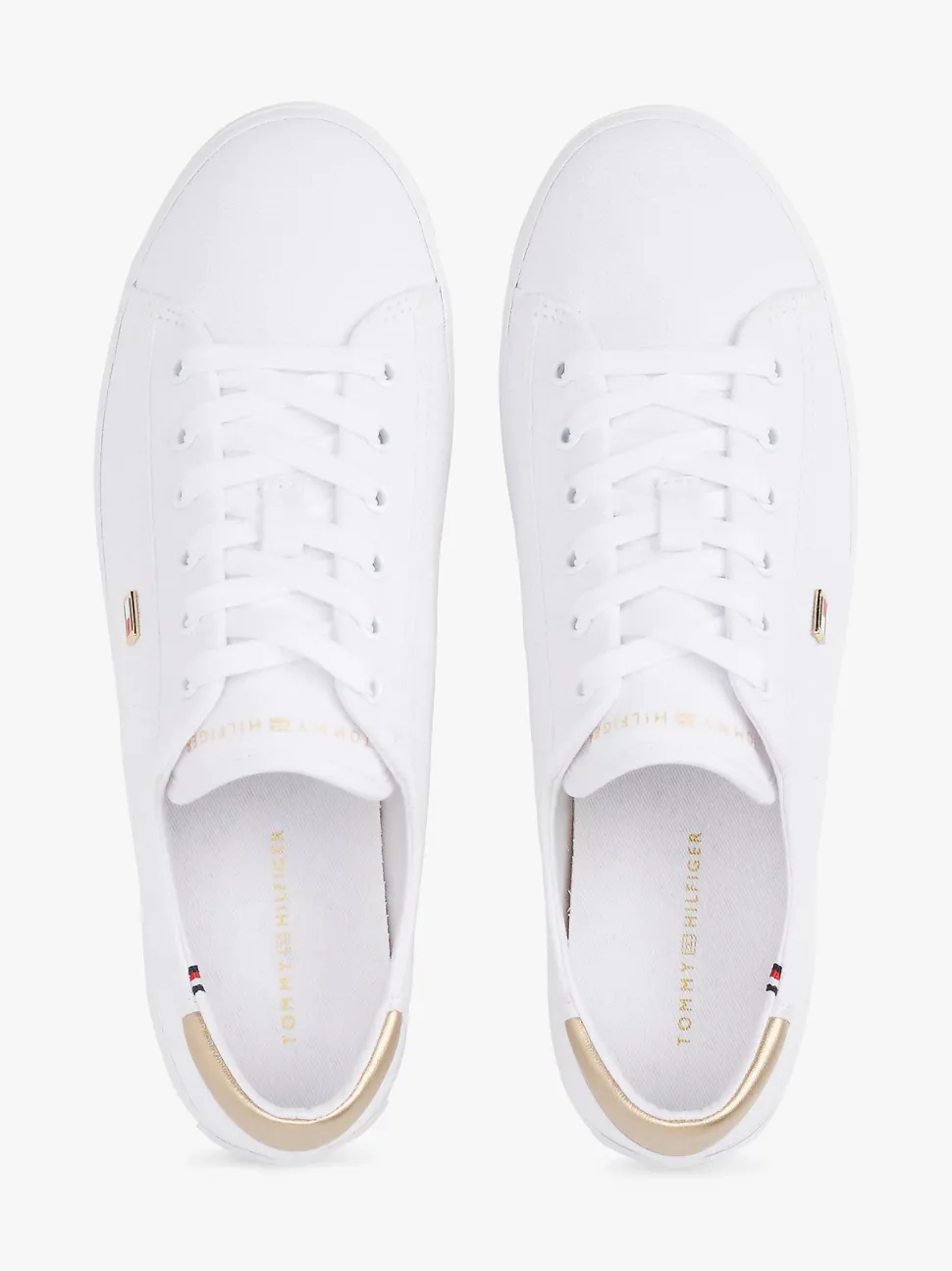Tommy Hilfiger naisten kengät, VULK CANVAS LACE UP SNEAKER Valkoinen