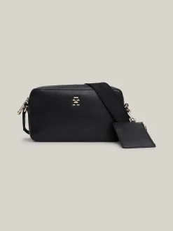 Tommy Hilfiger Naisten Laukku, TH MONOTYPE CAMERA BAG Musta
