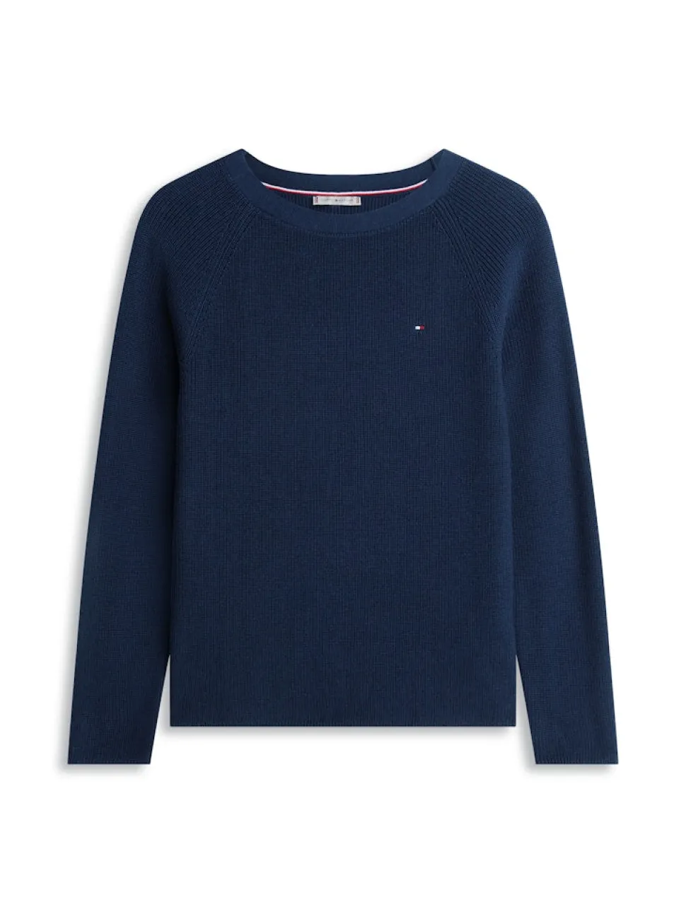 Tommy Hilfiger naisten neulepusero Cardi Fine GG LS Boat Neck Sweater, tummansininen