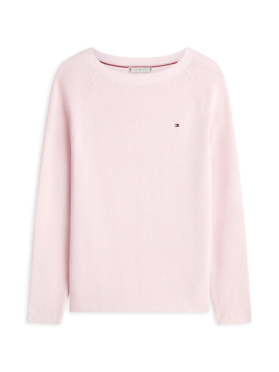 Tommy Hilfiger naisten neulepusero Cardi Fine GG LS Boat Neck Sweater, vaaleanpunainen