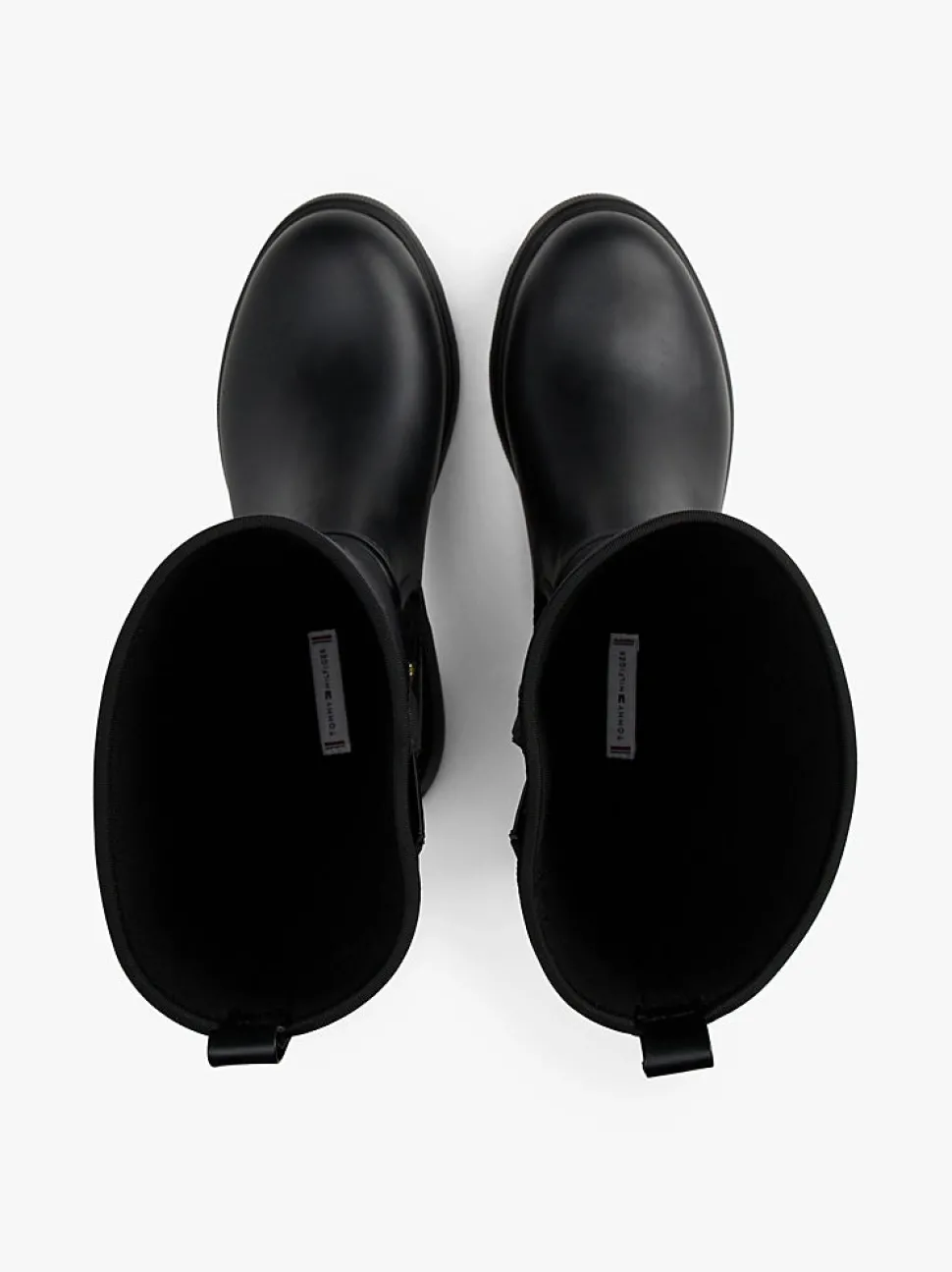 Tommy Hilfiger naisten saappaat FLAG LONG RAINBOOT WARM LINING, musta