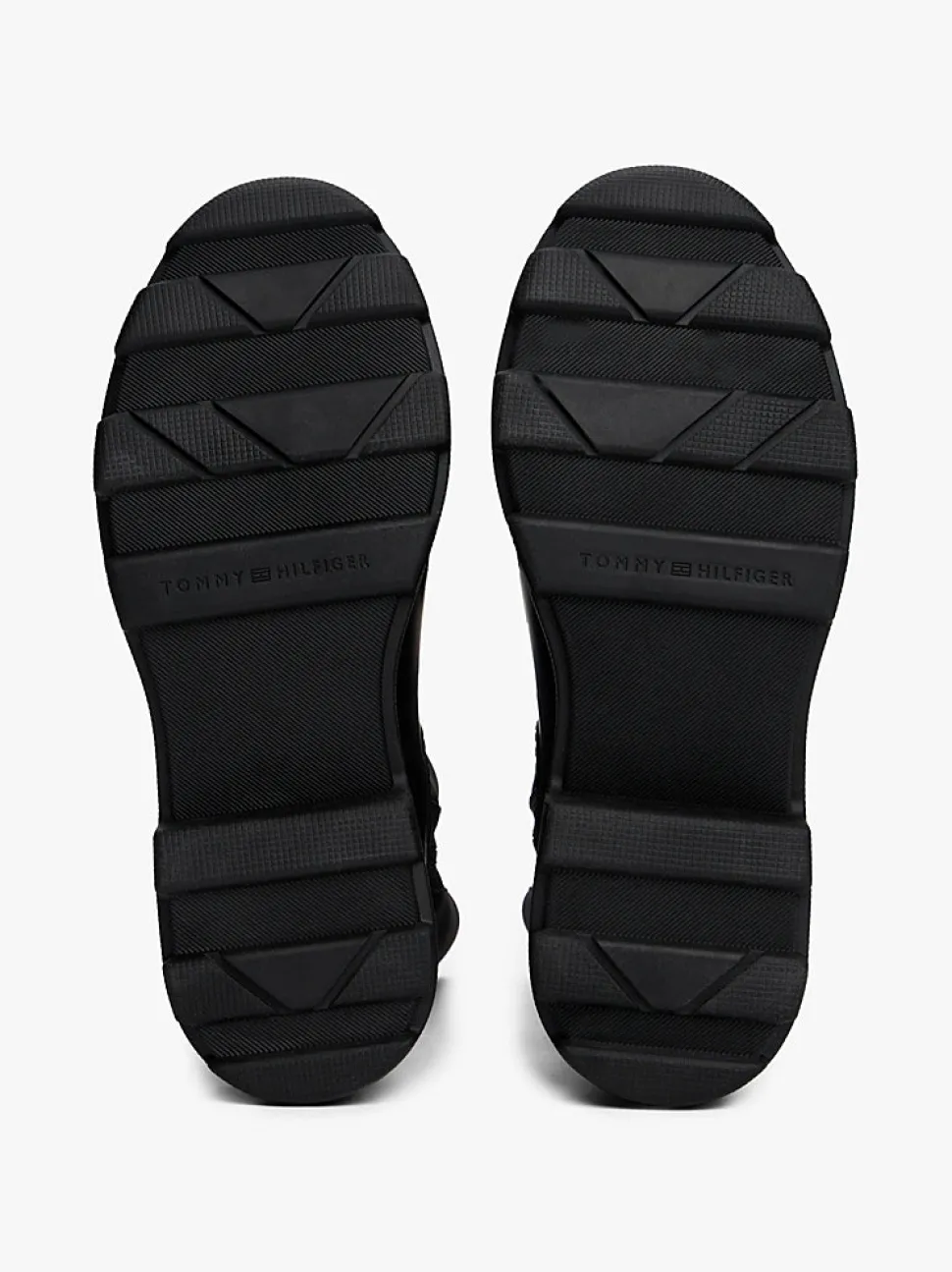 Tommy Hilfiger naisten saappaat FLAG LONG RAINBOOT WARM LINING, musta