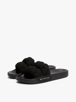 Tommy Hilfiger naisten sandaalit, TJW BRAIDED SLIDE Musta