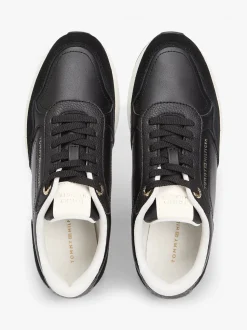 Tommy Hilfiger naisten tennarit Monogran Mix Material Runner, musta