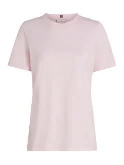 Tommy Hilfiger naisten t-paita, K-REG SCRIPT C-NK TEE SS Vaaleanpunainen