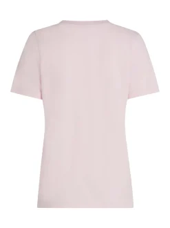 Tommy Hilfiger naisten t-paita, K-REG SCRIPT C-NK TEE SS Vaaleanpunainen
