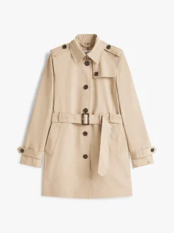 Tommy Hilfiger naisten trenssitakki, HERITAGE SINGLE BREASTED TRENCH Vaalea Beige