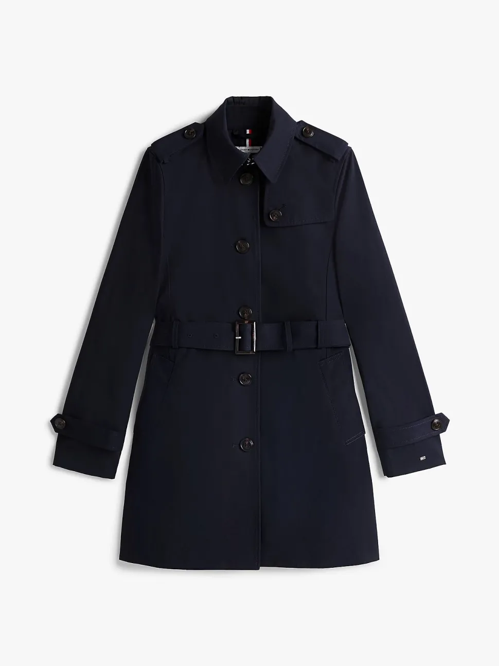Tommy Hilfiger naisten trenssitakki, HERITAGE SINGLE BREASTED TRENCH Tummansininen