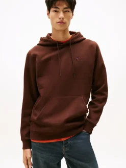 Tommy Jeans Miesten Huppari, TJM REG S FLAG HOODIE Kaakaonruskea