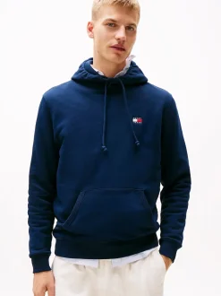 Tommy Jeans miesten huppari, TJM REG BADGE HOODIE EXT Tummansininen