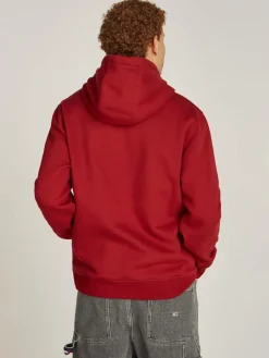 Tommy Jeans Miesten Huppari, TJM REG S FLAG HOODIE Punainen