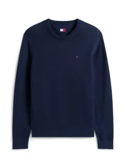 Tommy Jeans miesten neulepsuero, TJM SLIM ESS SWEATER EXT Tummansininen