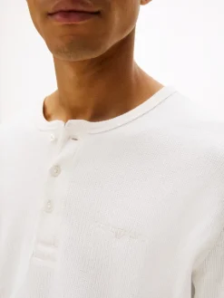 Tommy Jeans miesten paita, TJM SLIM WAFFLE SCRIPT HENLEY Kerma