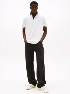 Tommy Jeans miesten pikeepaita, TJM REG TIPPED POLO Luonnonvalkoinen